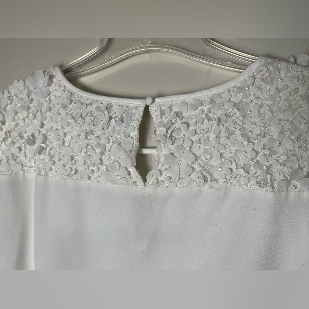Karl Lagerfeld Paris White Blouse - Picture 8 of 15